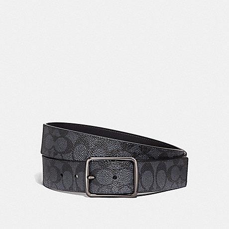 COACH 69472 Harness Buckle Cut To Size Reversible Belt, 38 Mm CHARCOAL