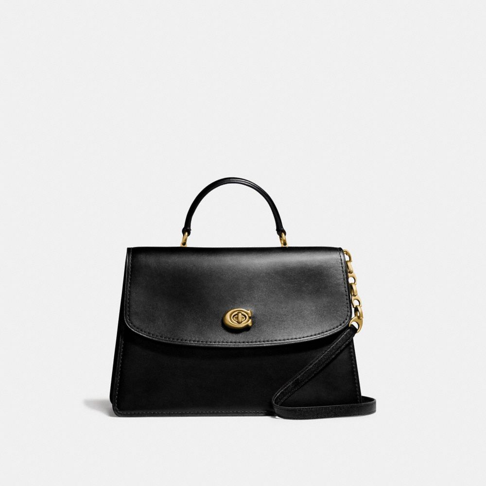 COACH PARKER TOP HANDLE 32 - BRASS/BLACK - 69519