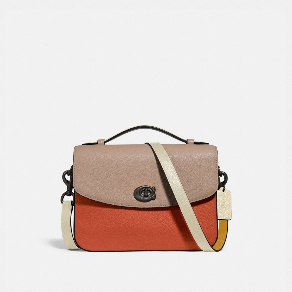 COACH CASSIE CROSSBODY IN COLORBLOCK - V5/GINGER MULTI - 69524