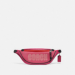 COACH 69525 - BELT BAG 40 WITH COACH PRINT BRIGHT CHERRY MULTI/GUNMETAL