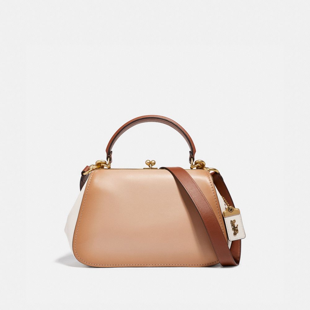 COACH 69535 Frame Bag In Colorblock B4/BEECHWOOD