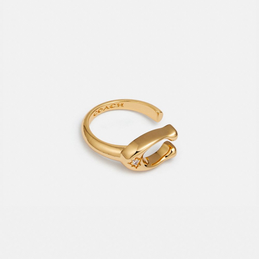 COACH 69599 - SIGNATURE RING GOLD