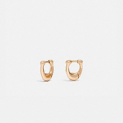 Signature Huggie Earrings - 69602 - Gold
