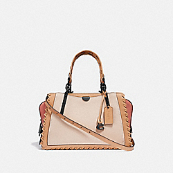 COACH 69612 Dreamer In Colorblock With Whipstitch IVORY MULTI/PEWTER