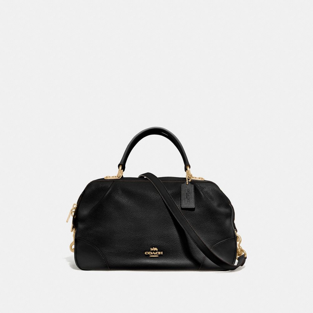 COACH LANE SATCHEL - BLACK/GOLD - 69621