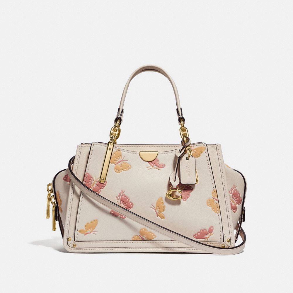 COACH 69627 DREAMER 21 WITH BUTTERFLY PRINT CHALK/GOLD