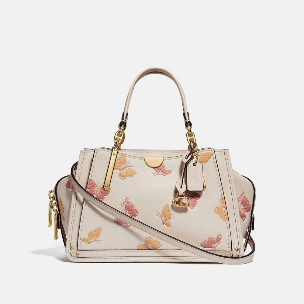 COACH 69627 Dreamer 21 With Butterfly Print CHALK/GOLD