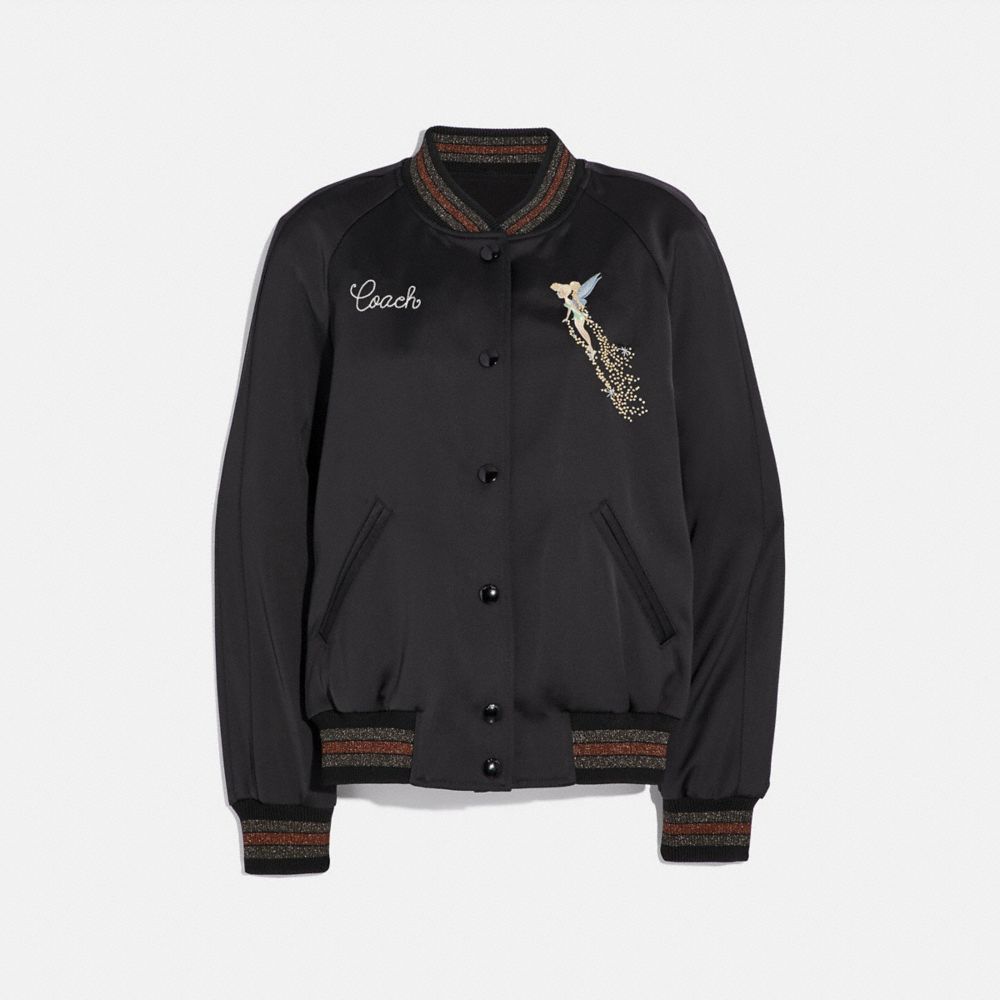 COACH 69885 Disney X Coach Reversible Varsity Jacket BLACK