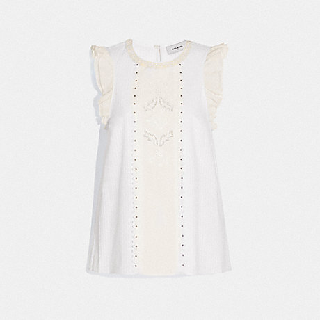 COACH 69908 TOP WITH STUDS WHITE