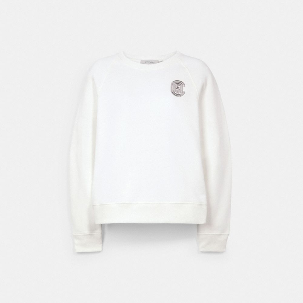 SIGNATURE SHRUNKEN SWEATSHIRT - 69934 - OPTIC WHITE