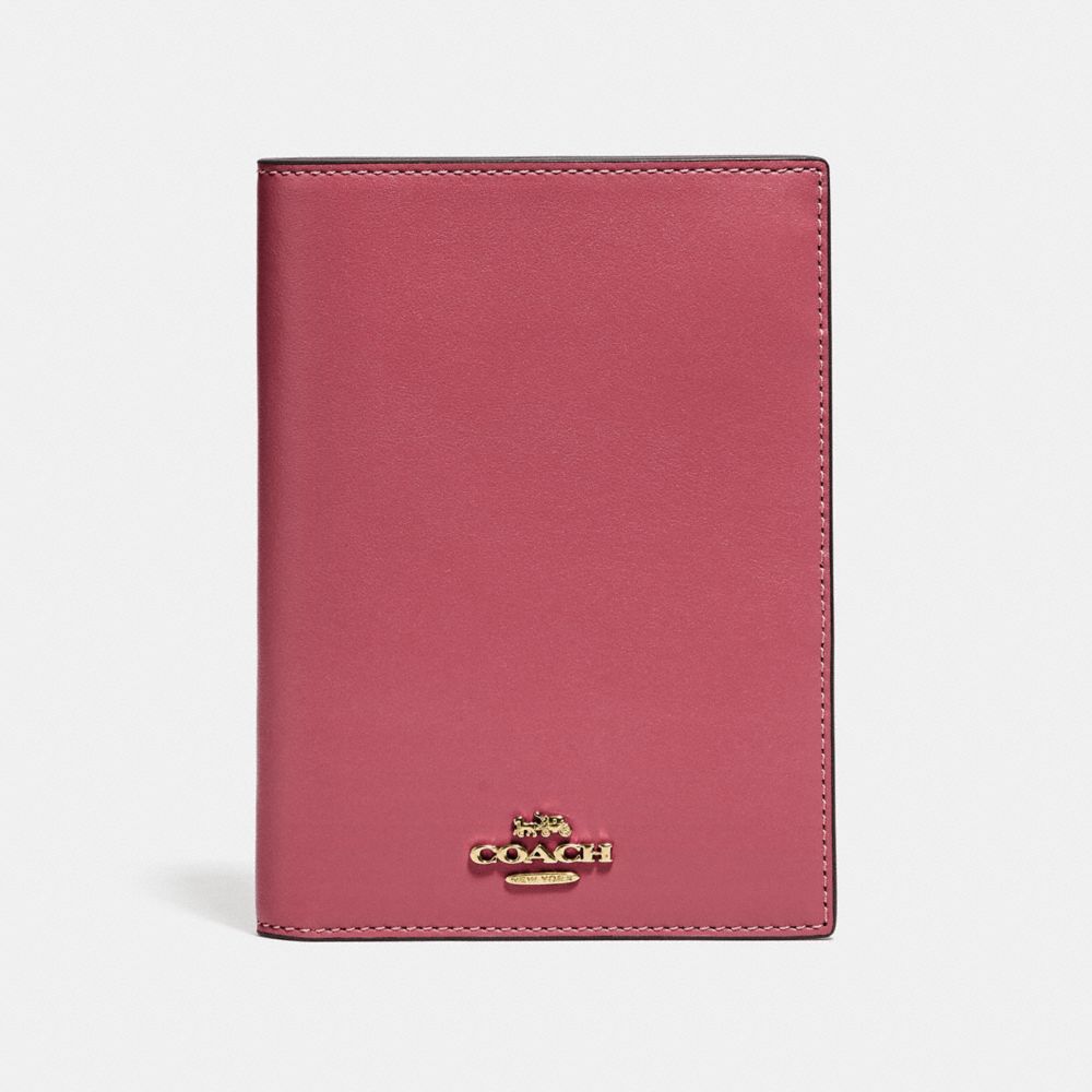BOXED PASSPORT CASE - 69971B - GD/DUSTY PINK
