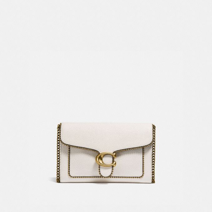 Coach Official Site Official Page Tabby Chain Clutch With Beadchain