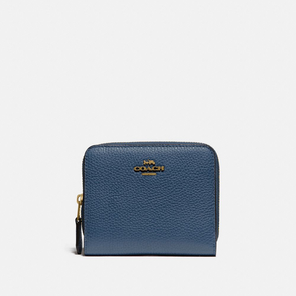 COACH 719 - BILLFOLD WALLET IN COLORBLOCK BRASS/DARK DENIM MULTI