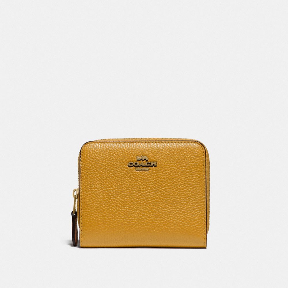 COACH 719 - Billfold Wallet In Colorblock BRASS/BUTTERCUP MULTI