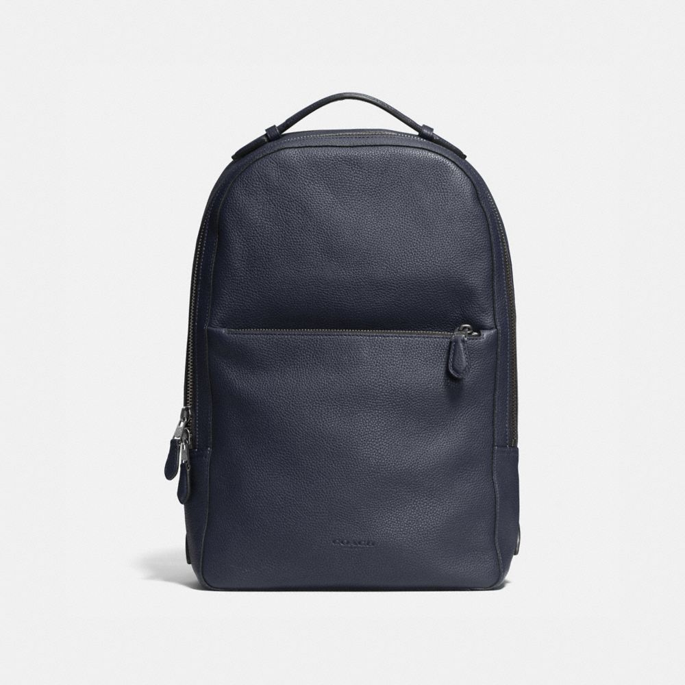 COACH 72306 Metropolitan Soft Backpack MIDNIGHT NAVY/BLACK/BLACK ANTIQUE NICKEL