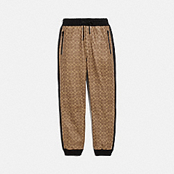 SIGNATURE VARSITY TRACK PANTS - KHAKI SIGNATURE - COACH 72638