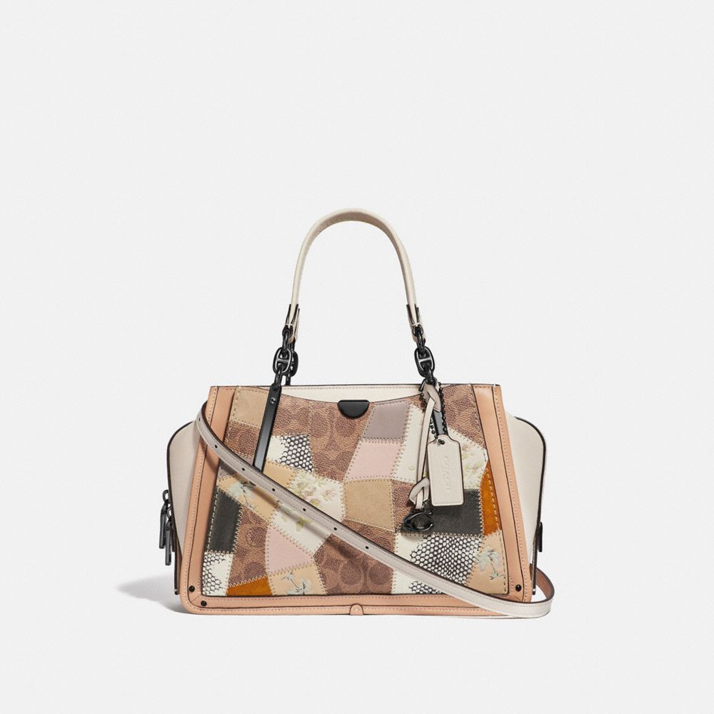 DREAMER WITH SIGNATURE PATCHWORK - TAN BEECHWOOD MULTI/PEWTER - COACH 72672