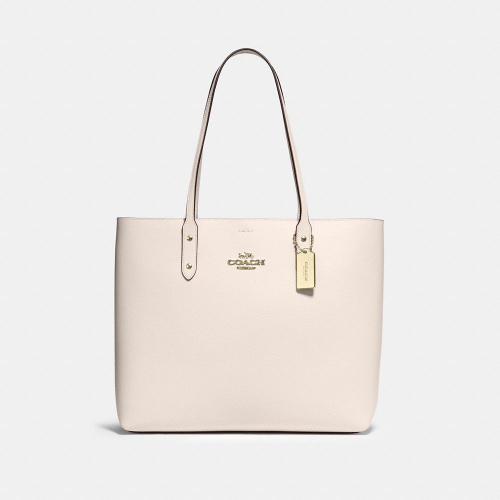 COACH 72673 Town Tote Gold/Chalk