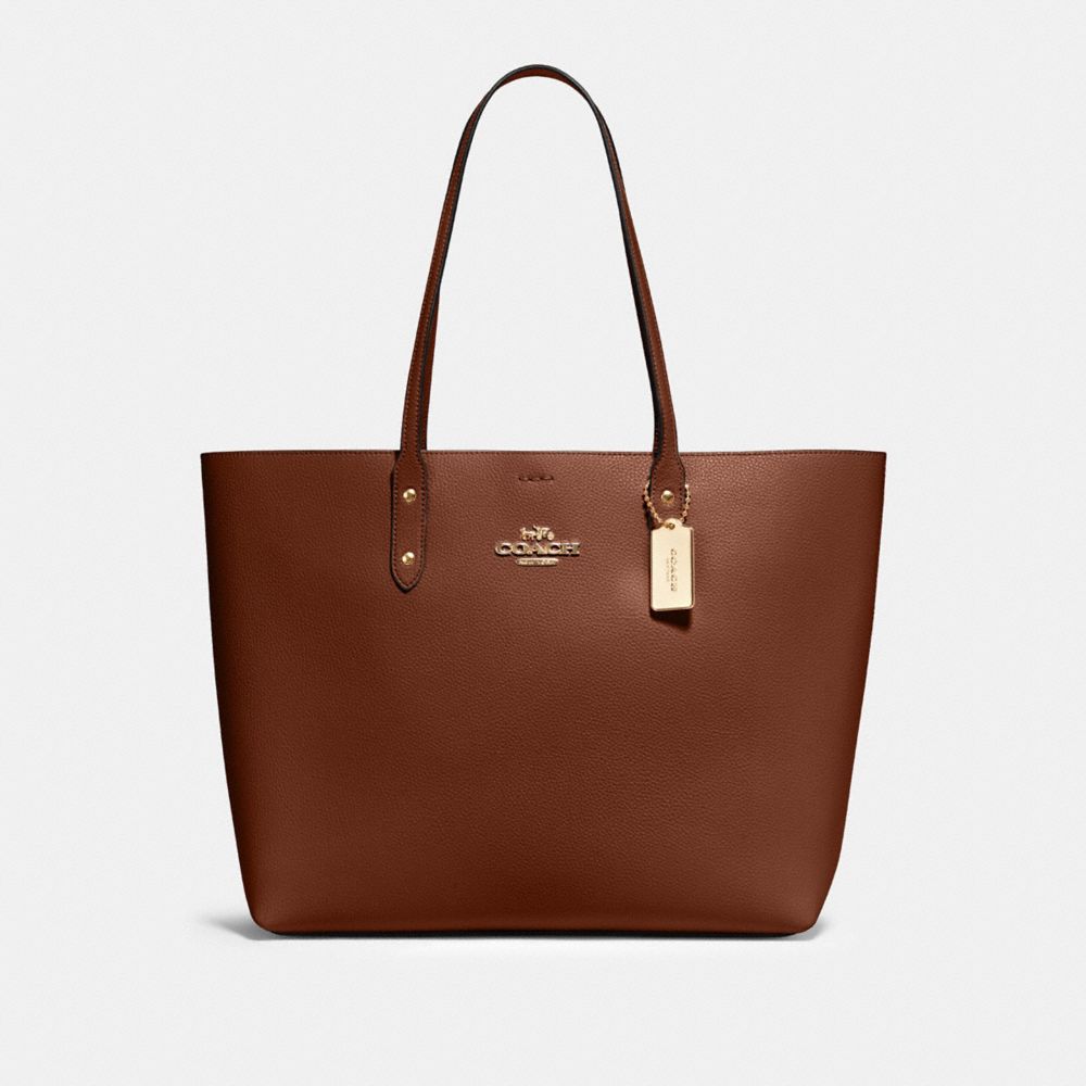 COACH 72673 TOWN TOTE IM/SADDLE-TERRACOTTA