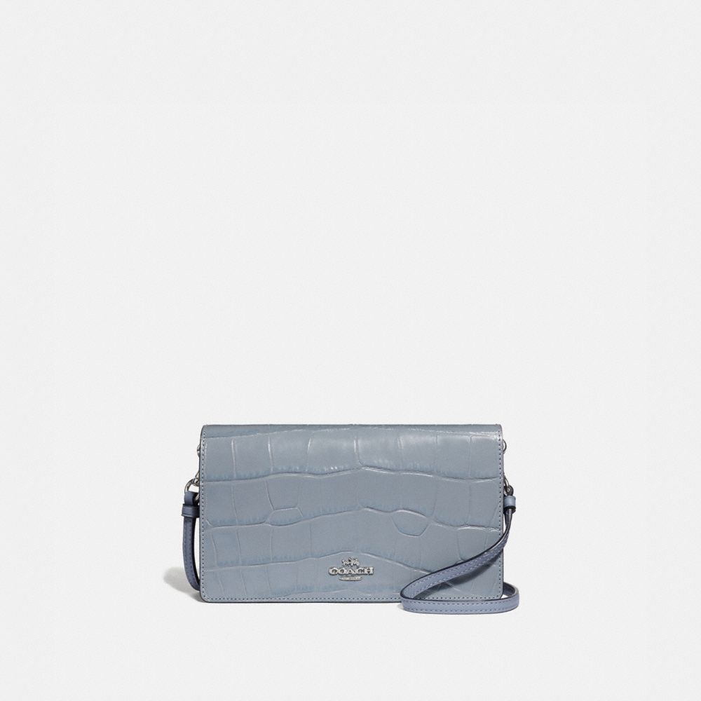 HAYDEN FOLDOVER CROSSBODY CLUTCH - SV/MIST - COACH 72781