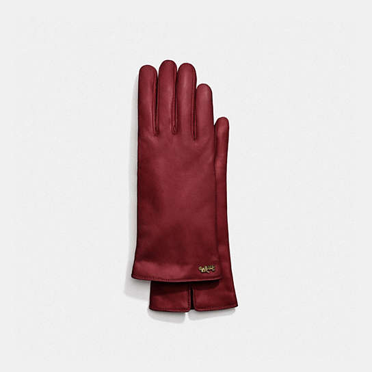7290 - Horse And Carriage Leather Tech Gloves Wine