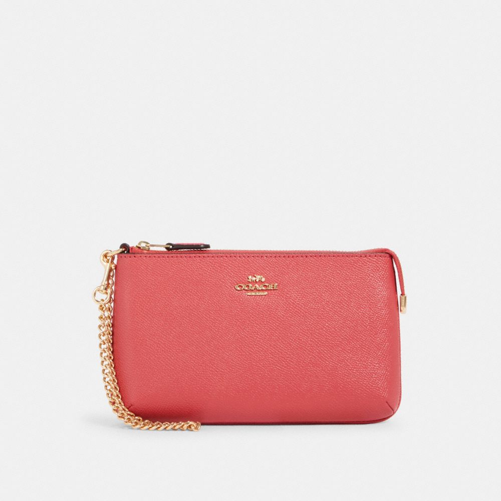 COACH 73044 LARGE WRISTLET IM/POPPY