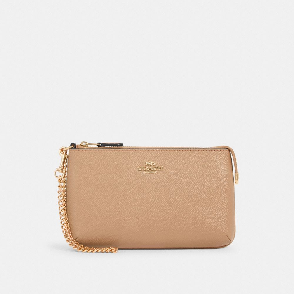 COACH 73044 LARGE WRISTLET IM/TAUPE