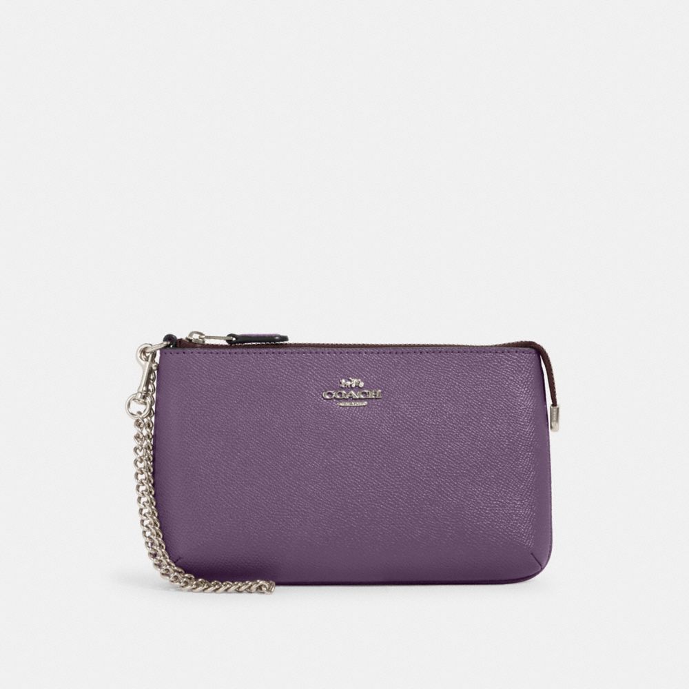 COACH LARGE WRISTLET - SV/DUSTY LAVENDER - 73044