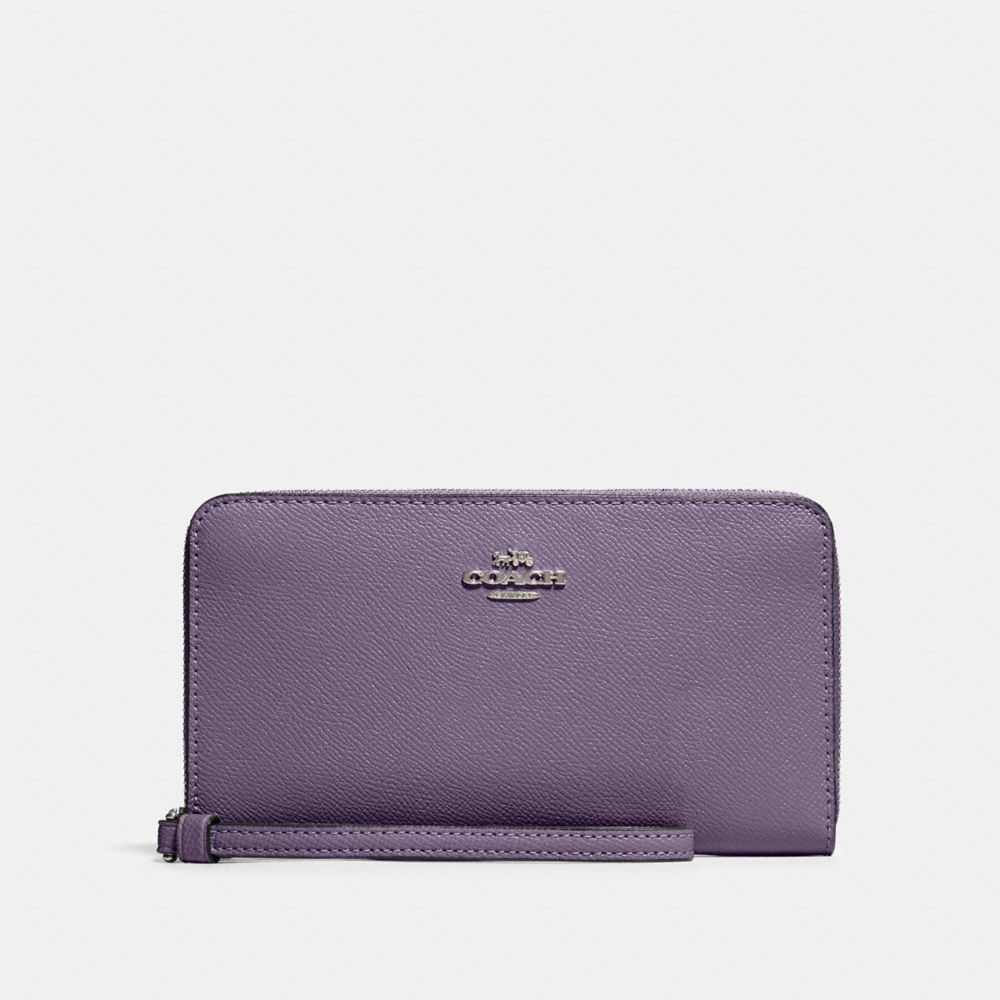 COACH 73413 Large Phone Wallet SV/DUSTY LAVENDER