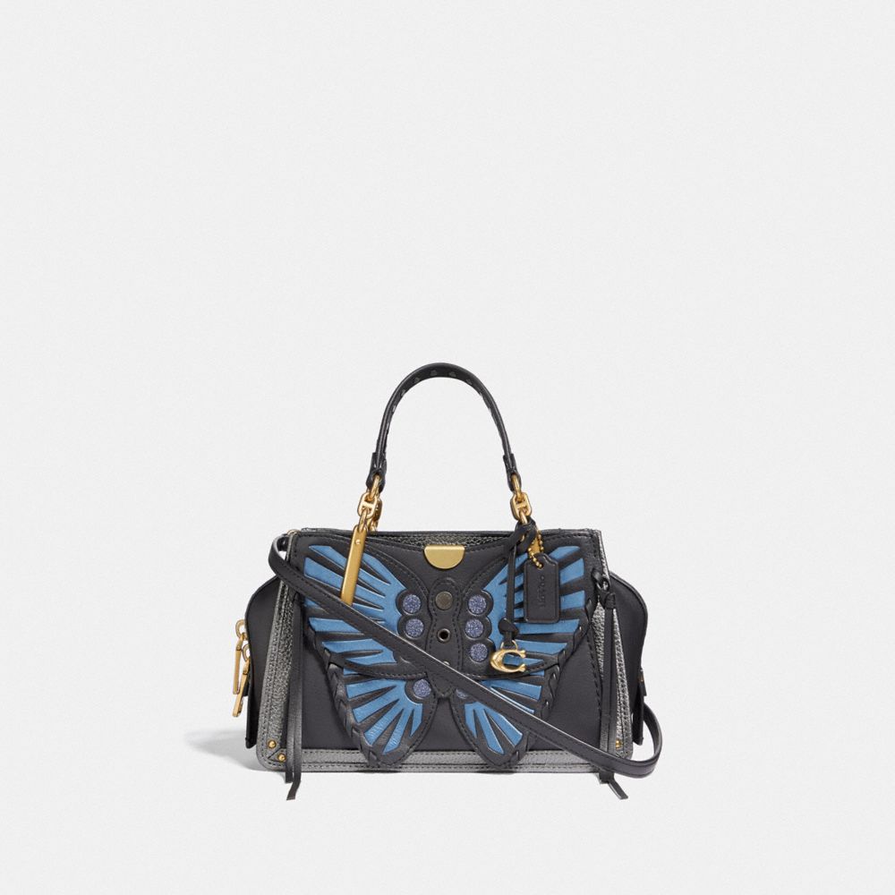 COACH 73417 DREAMER 21 WITH WHIPSTITCH BUTTERFLY BLACK MULTI/BRASS