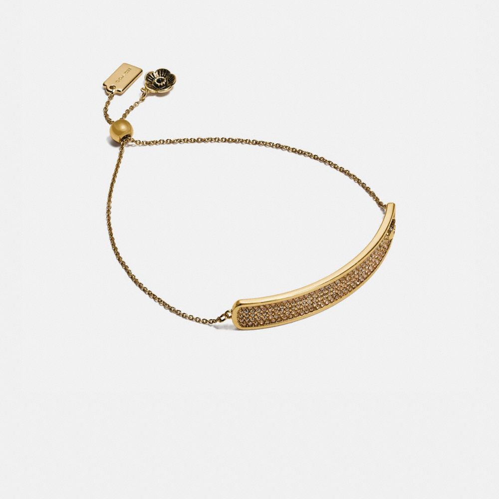 Pave Slider Bracelet - 73519 - Gold/Gold