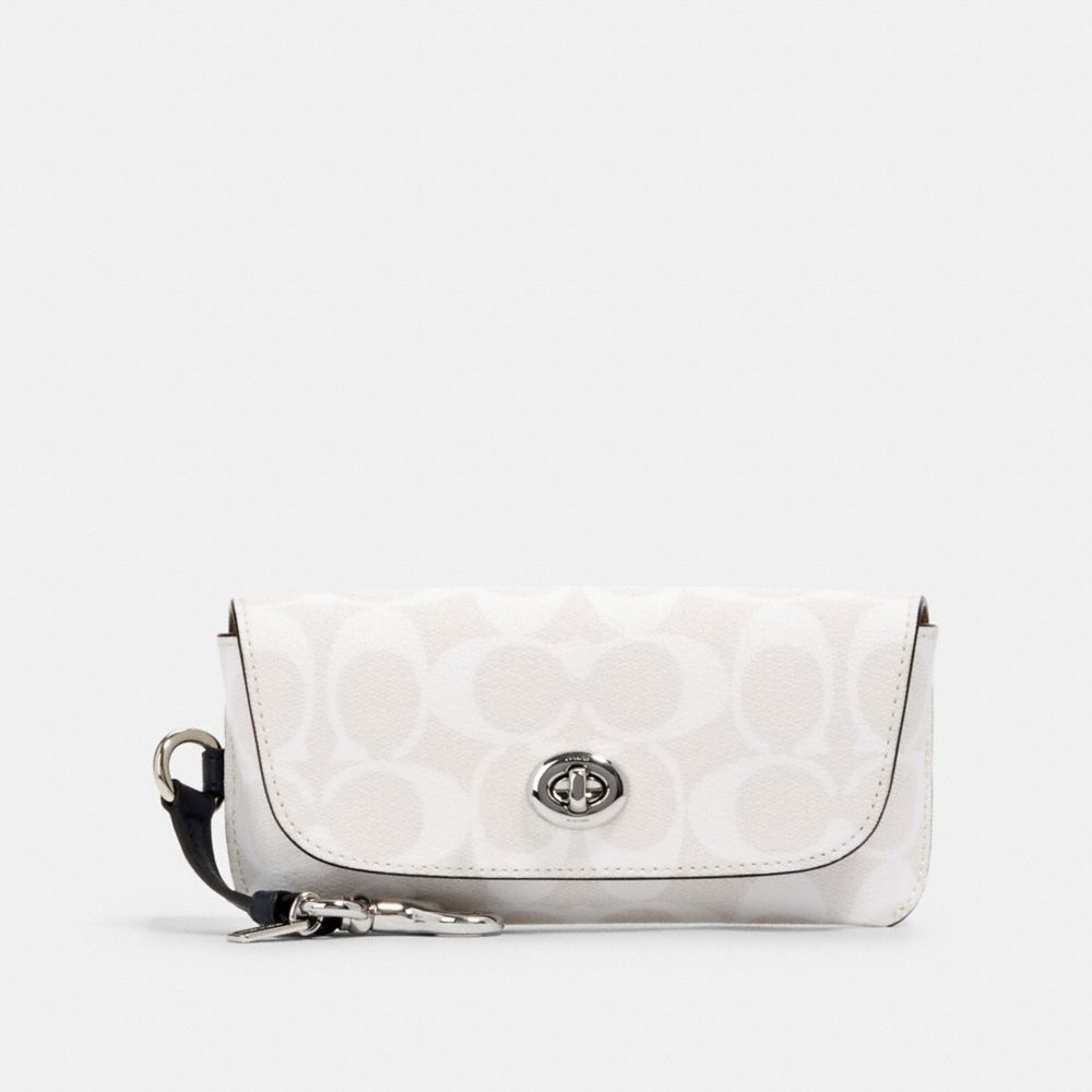 COACH 73639 - SUNGLASS CASE IN SIGNATURE CANVAS - SV/CHALK | COACH ...