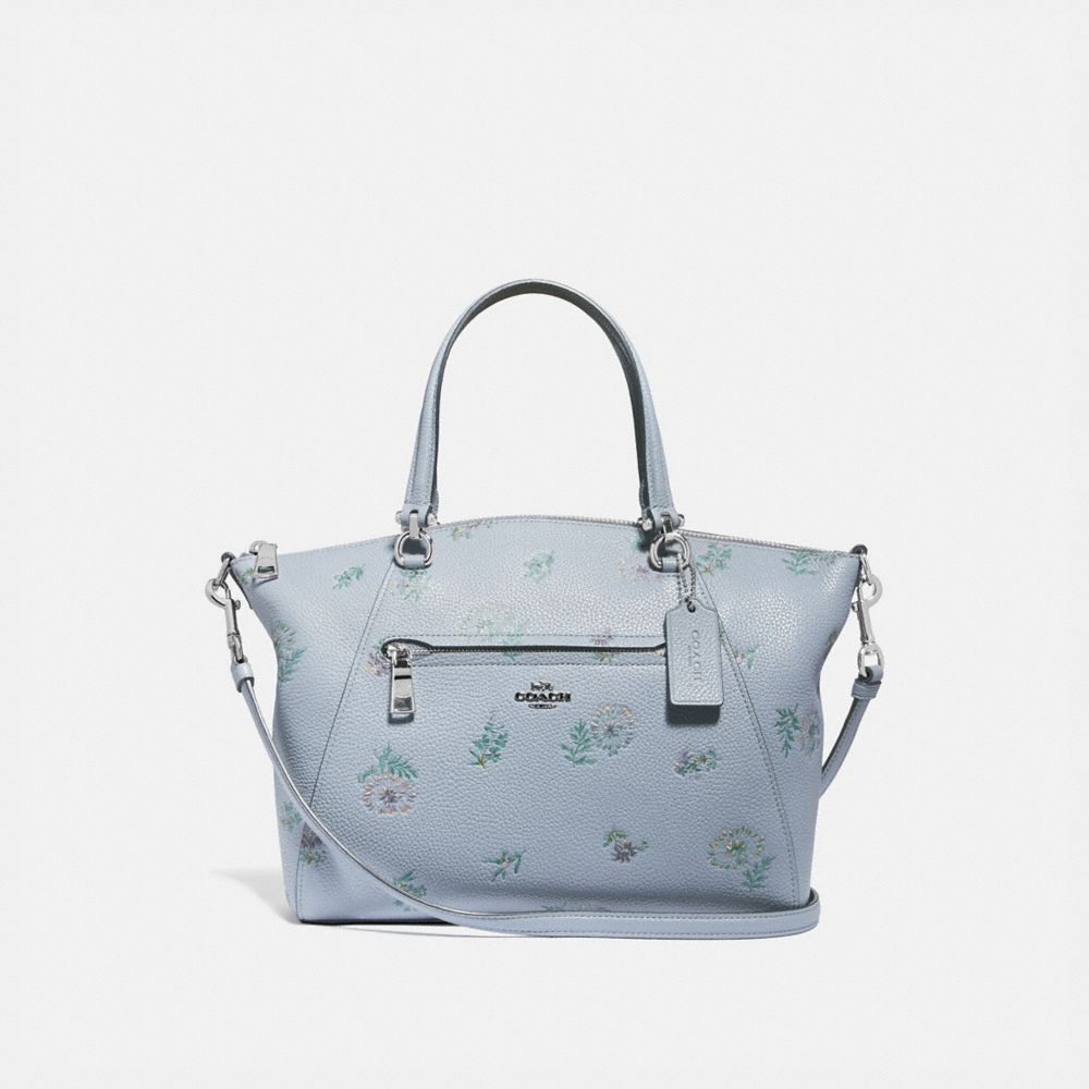 COACH 73733 - PRAIRIE SATCHEL WITH MEADOW PRAIRIE PRINT SILVER/MIST