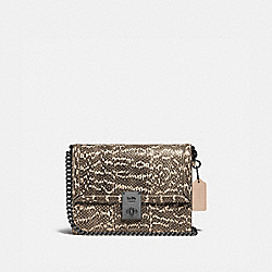 COACH 738 Hutton Shoulder Bag In Snakeskin V5/NEUTRAL