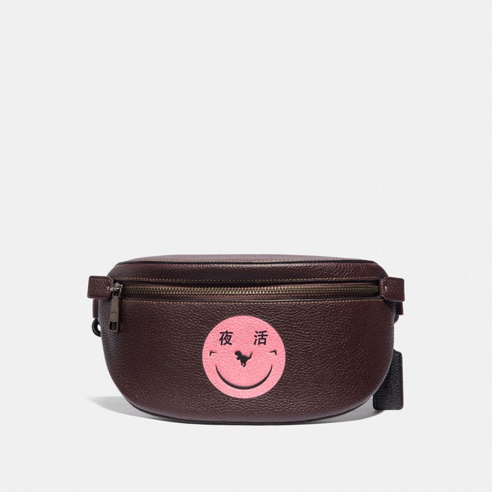 COACH BELT BAG WITH REXY BY YETI OUT - V5/OXBLOOD - 73938