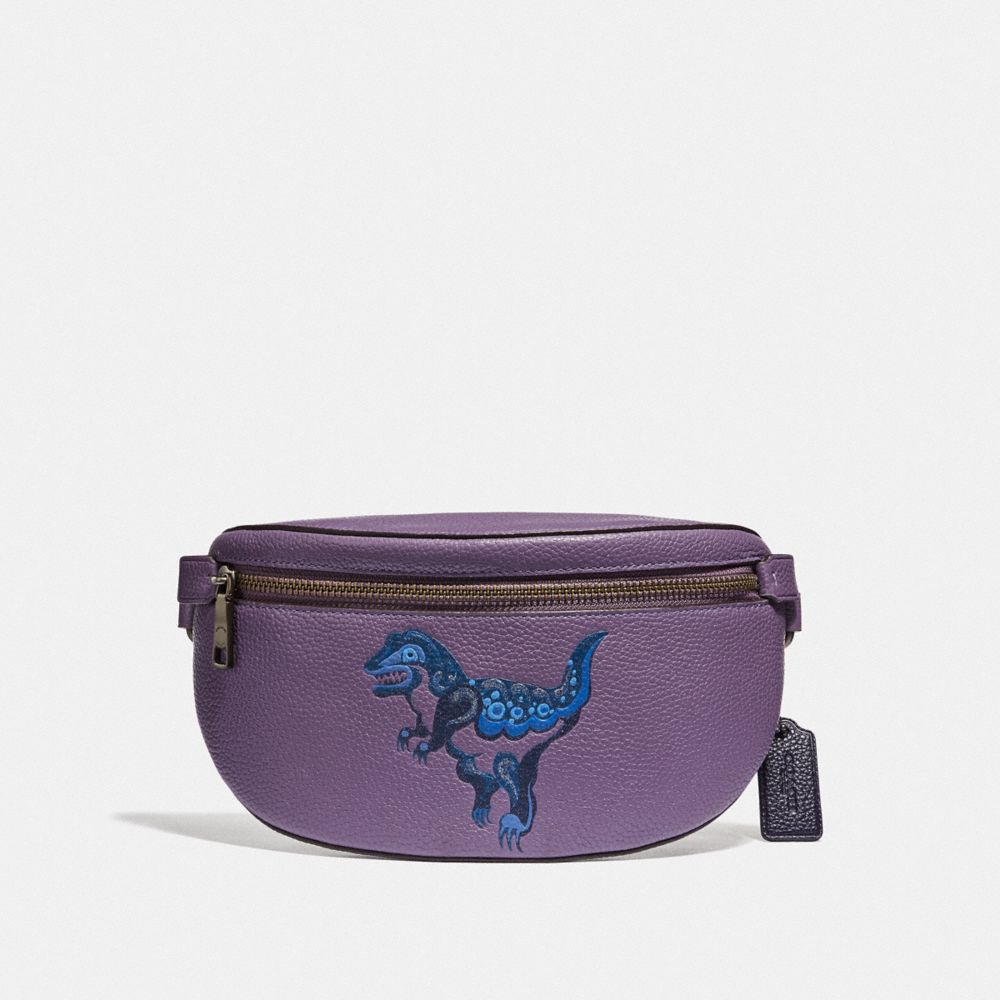 BELT BAG WITH REXY BY ZHU JINGYI - DUSTY LAVENDER/PEWTER - COACH 73940