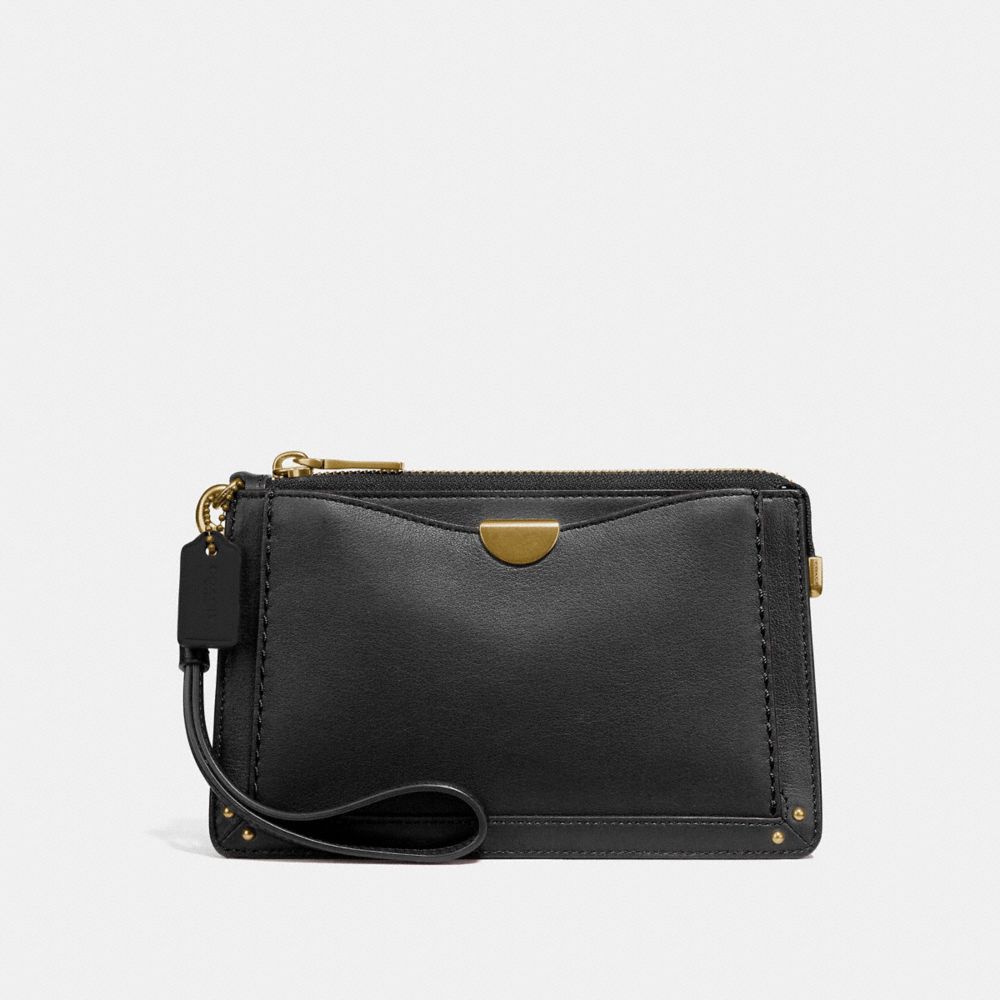 COACH DREAMER WRISTLET - BLACK/BRASS - 73956