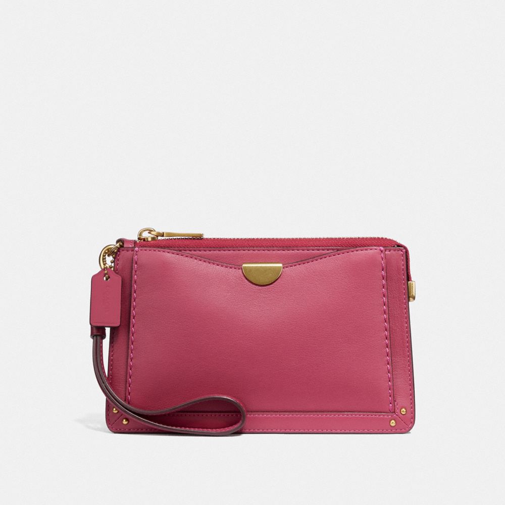 COACH 73956 Dreamer Wristlet B4/BRIGHT CHERRY