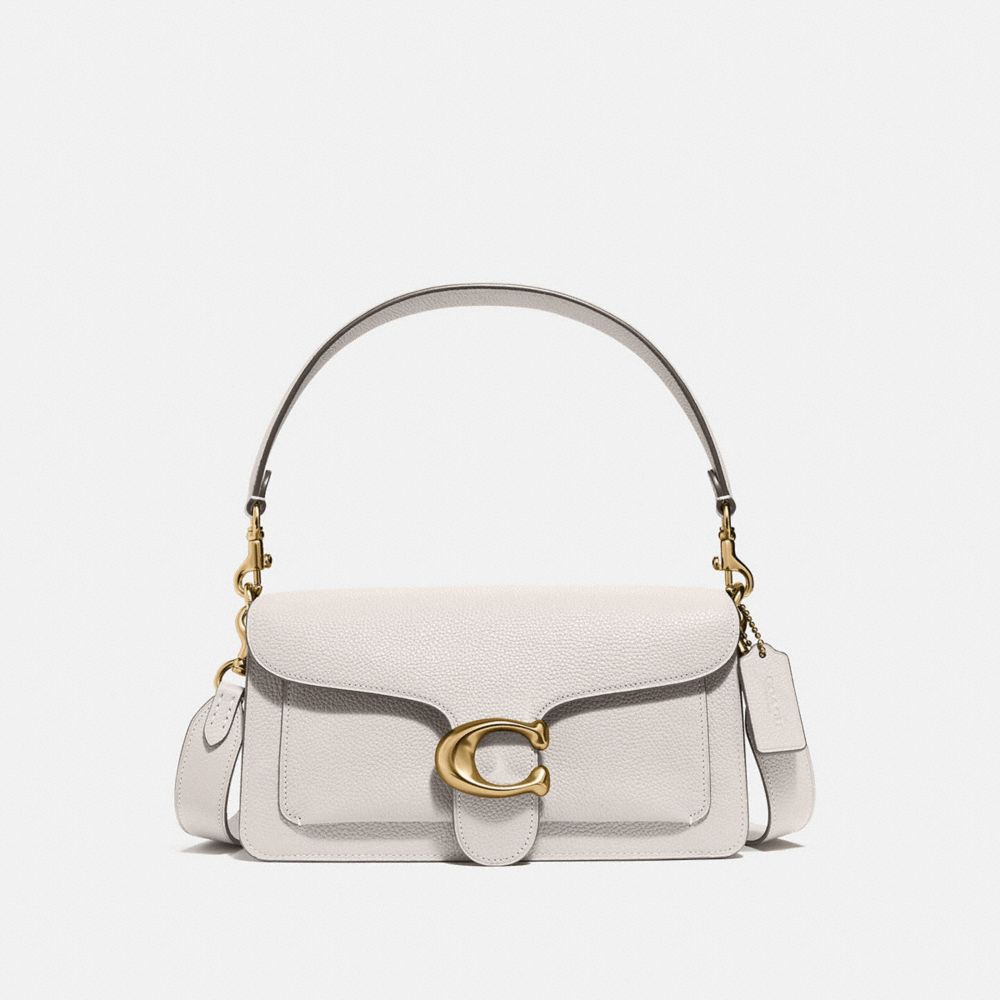 폴리쉬드 페블 레더 태비 숄더 백 26