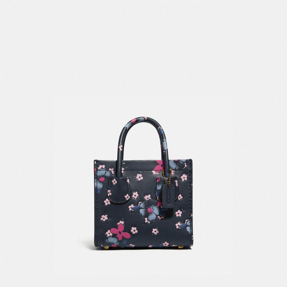 CASHIN CARRY TOTE 14 WITH BLOCKED FLORAL PRINT - B4/MULTI - COACH 747