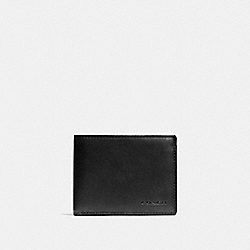 COACH 74900 Slim Billfold Id Wallet BLACK