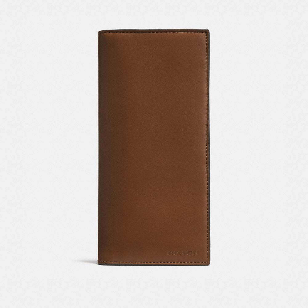 COACH Breast Pocket Wallet - DARK SADDLE - 74949