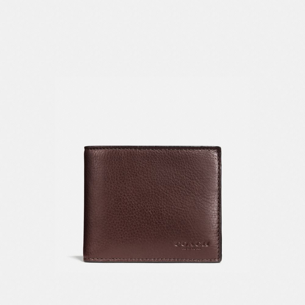 3 In 1 Wallet - MAHOGANY BROWN - COACH 74991