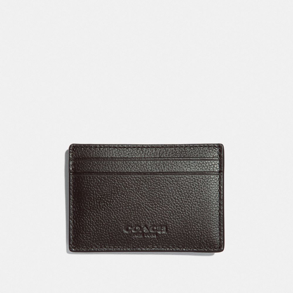 COACH 75459 Money Clip Card Case Nickel/BLACK