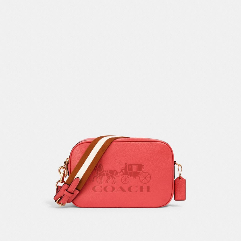 coral coach purse