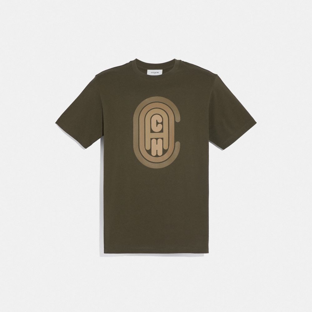 COACH 75828 - COACH GRAPHIC T-SHIRT OLIVE