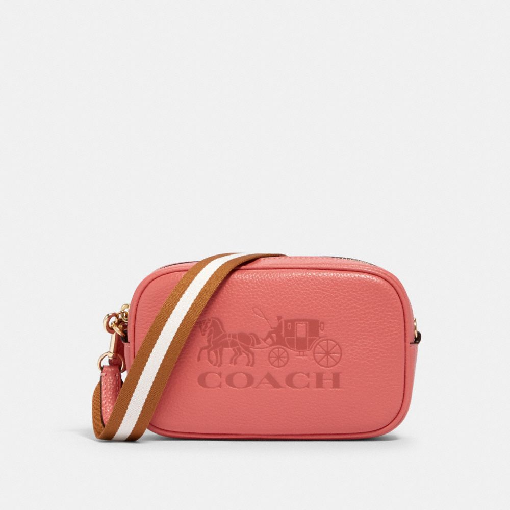 COACH JES CONVERTIBLE BELT BAG - IM/BRIGHT CORAL - 75952