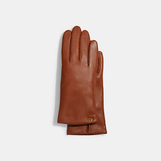 76014 - Sculpted Signature Leather Tech Gloves Black