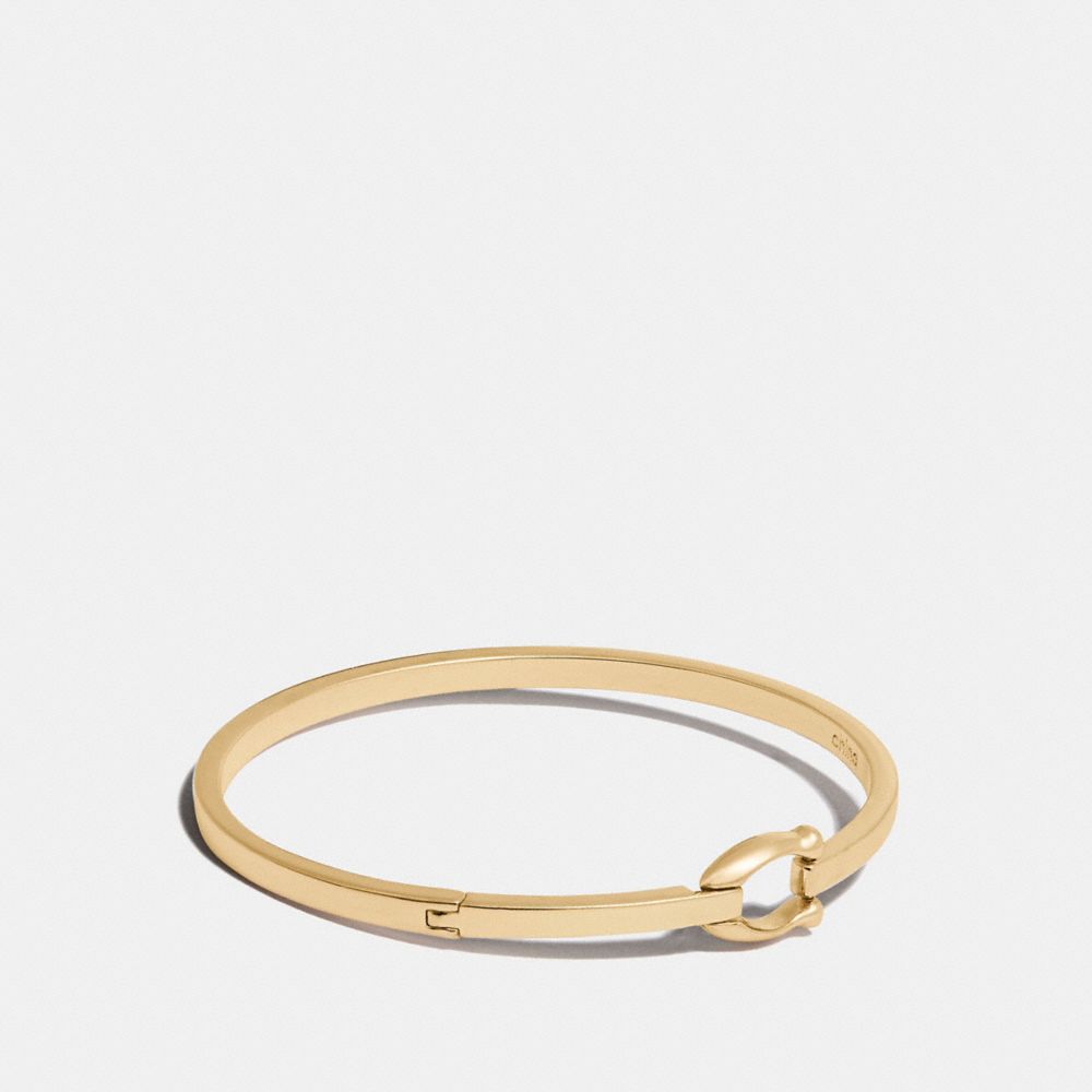 COACH 76025 Signature Hook Bangle GOLD