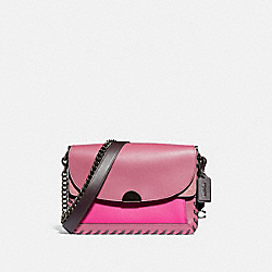 DREAMER SHOULDER BAG IN COLORBLOCK WITH WHIPSTITCH - 76034 - V5/TRUE PINK MULTI